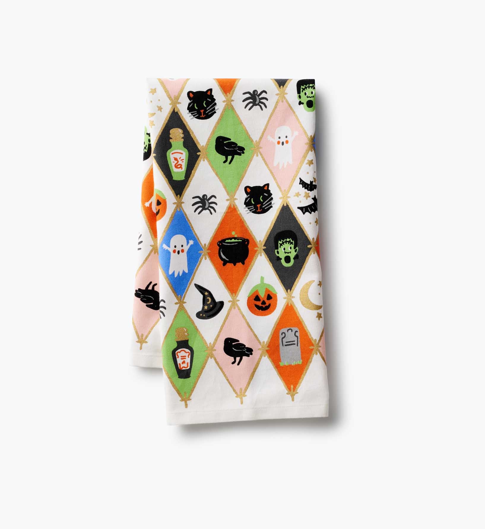 Tea Towel - Halloween Argyle